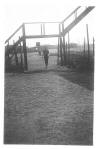 Phil Janney coming thru the gate at Stalag Luft I