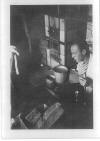 Grady Embree shaving at Stalag Luft I. World War II