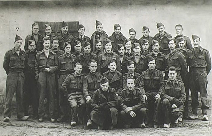 Stalag VIIB POWs in 1942 with wooden shoes