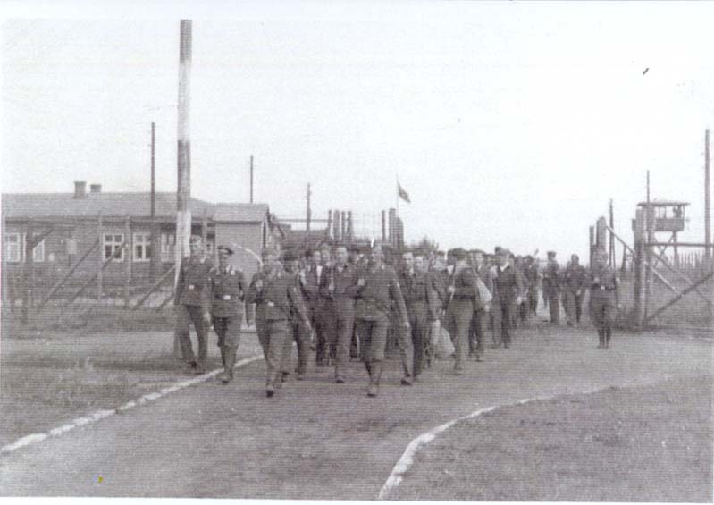 POWs arrive at Stalag Luft I main gate
