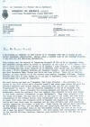 Ministry of Defence letter to Lawson-Tancred
