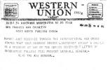 Western Union POW telegram June 23, 1944