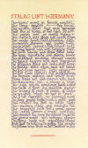 Poem written by John Cordner while a prisoner of war at Stalag Luft I