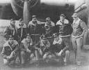 Early combat crew photo with plane - 1943