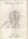 pencil sketch of Guard Tower at Stalag Luft I