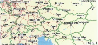 Map of Steyr 