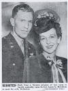 Lt. Col. McCollom and his wife newpaper article after war