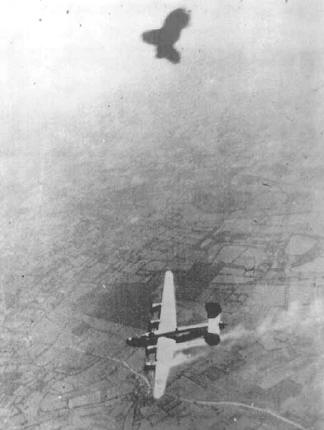 B-24 "Passion Pit" going down in WWII
