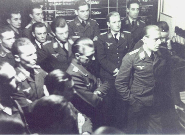 German nightfighter squadron briefing. Albert Walter