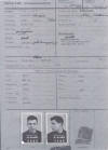 Sam Webster's prisoner of war ID card issued by the Germans.