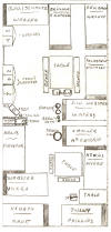 Layout of Sam's room at the POW camp