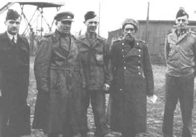 Soviet commanders visit Stalag Luft I