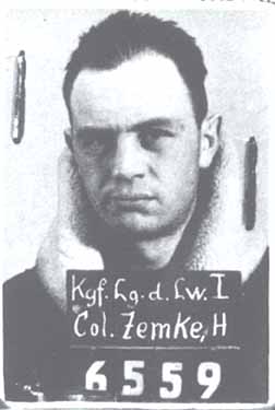 Col. Hub Zemke's prisoner of war ID photo